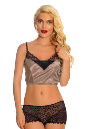 Deluxerie Conjunto De Crop Top Miriam
