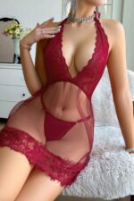 Deluxerie Conjunto de Camisa de Noite Kela