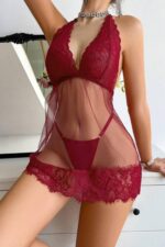 Deluxerie Conjunto de Camisa de Noite Kela
