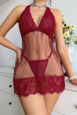Deluxerie Conjunto de Camisa de Noite Kela