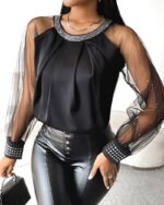 Deluxerie Blusa MF-Georgeta