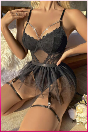 Deluxerie Conjunto de Lingerie Prisila