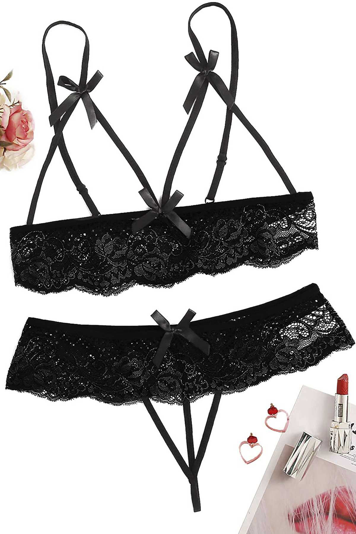 Deluxerie Conjunto de Soutien Sexy Bionda