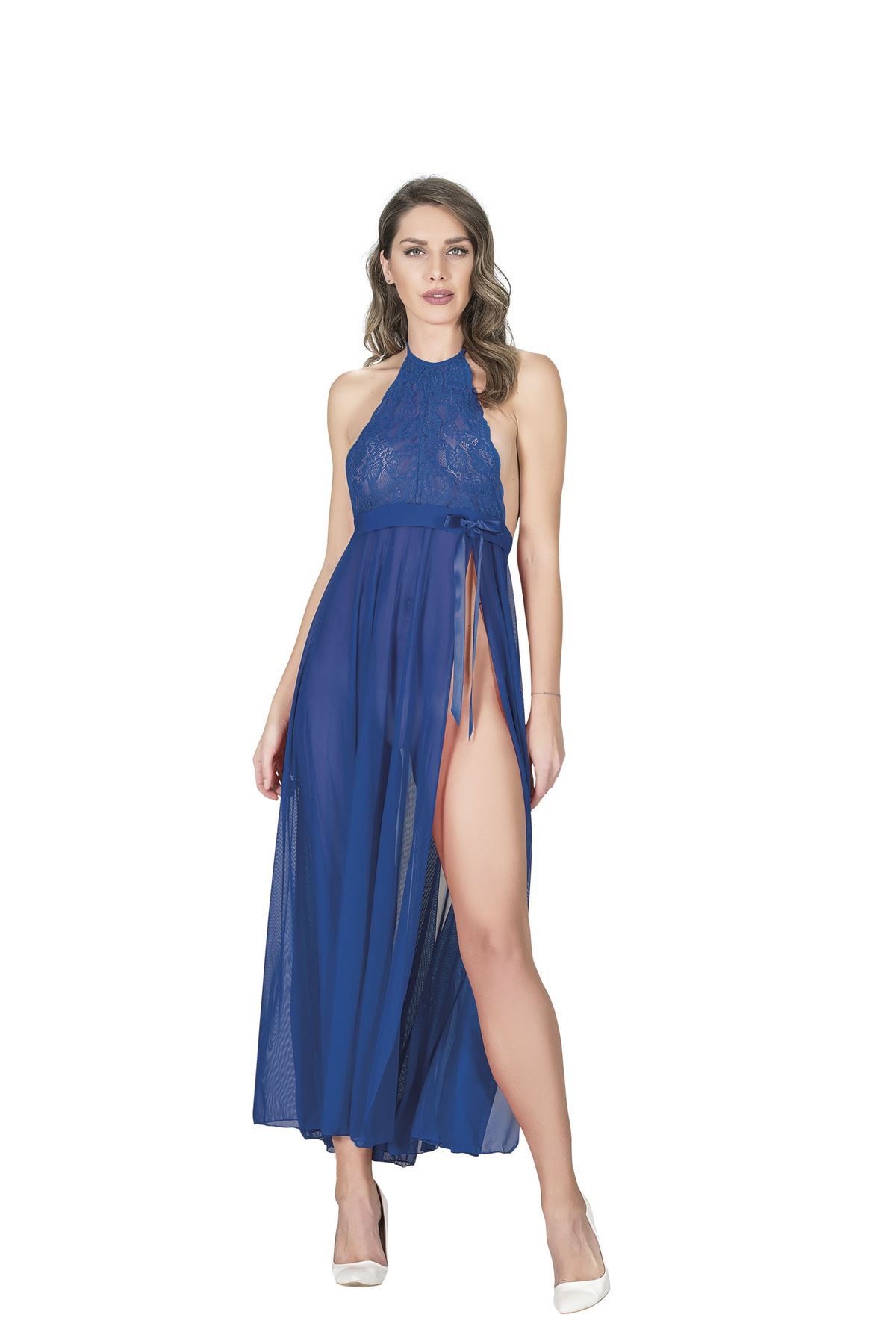 Deluxerie Conjunto de Camisa Longo de Noite Roselynde