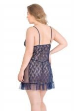 Deluxerie Conjunto de Babydoll Mais Tamanho Pansie