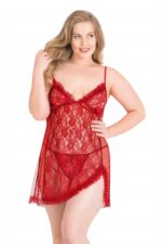 Deluxerie Conjunto de Babydoll Mais Tamanho Paulina