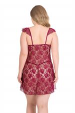 Deluxerie Conjunto de Babydoll Mais Tamanho Pheba