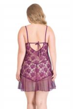Deluxerie Conjunto de Babydoll Mais Tamanho Posey
