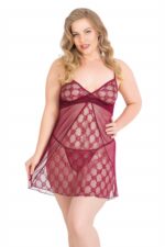 Deluxerie Conjunto de Babydoll Mais Tamanho Primrose